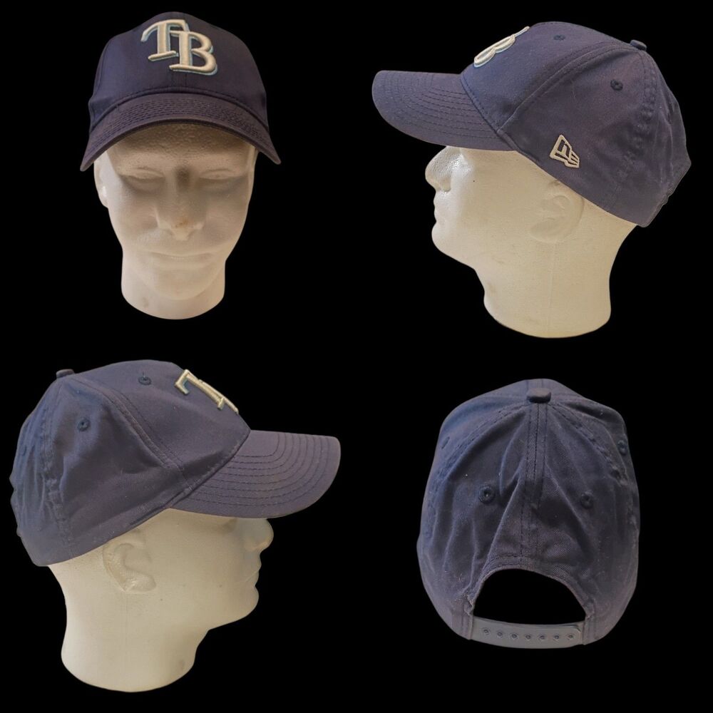 New Era Tampa Bay Rays MLB Navy Blue Snapback Hat Cap One Size Fits Most